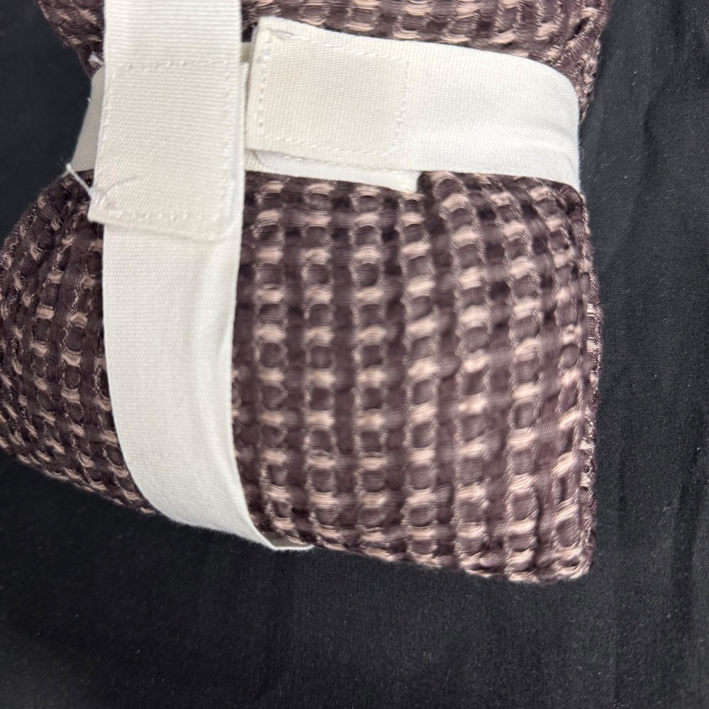 King Textured Waffle Pillow Sham Dark Fig - Casaluna™ - Picture 6 of 9